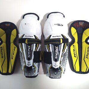 CCM Youth YT Hockey Shin Guards 8” Inch 20 CM Tacks Super D30 NHL Sports !!!
